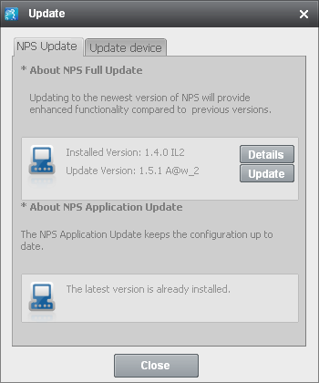 Samsung NPS version 1.5.1 A@w_2 available