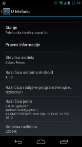 Android updates to 4.1.2