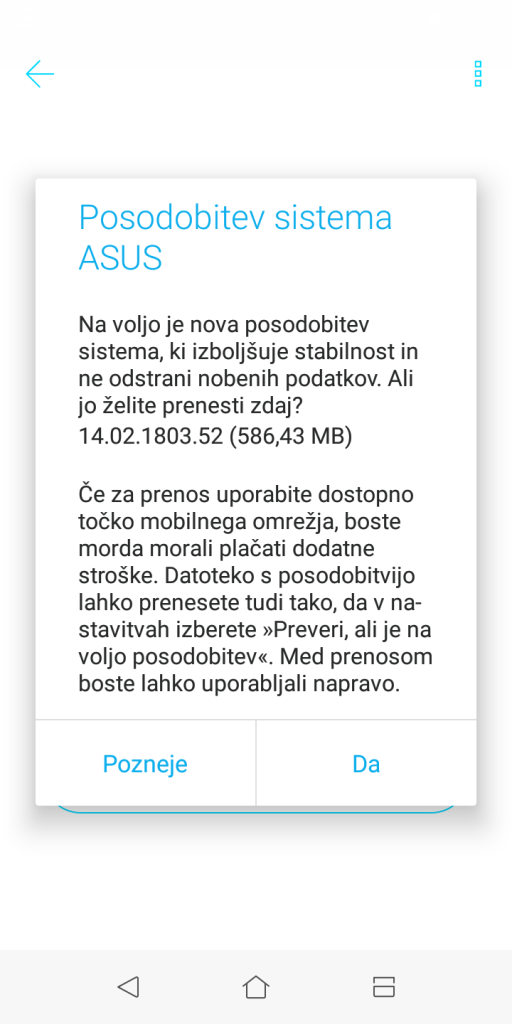Asus ZenFone Max (M1) update to firmware 14.02.1803.52