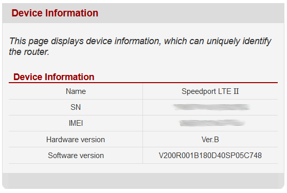 Huawei B593 4G LTE router (Speedport II) firmware update version V200R001B180D40SP05C748 available
